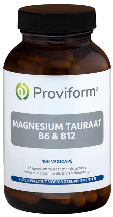 Proviform Magnesium tauraat B6 & B12 100.00 Vegetarische capsules