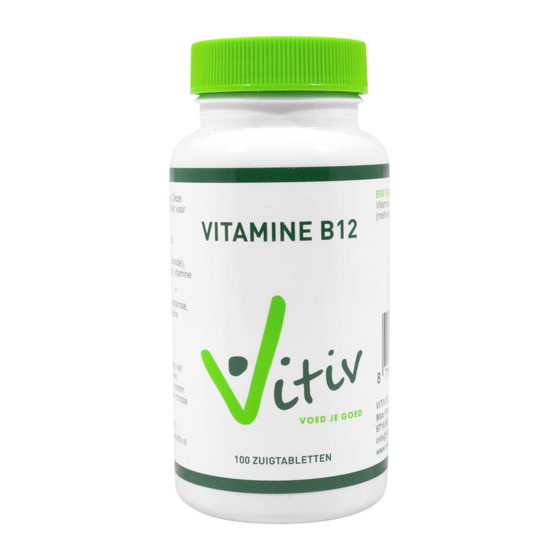 Vitiv Vitamine B12 methylcobalamine 100.00 Zuigtabletten