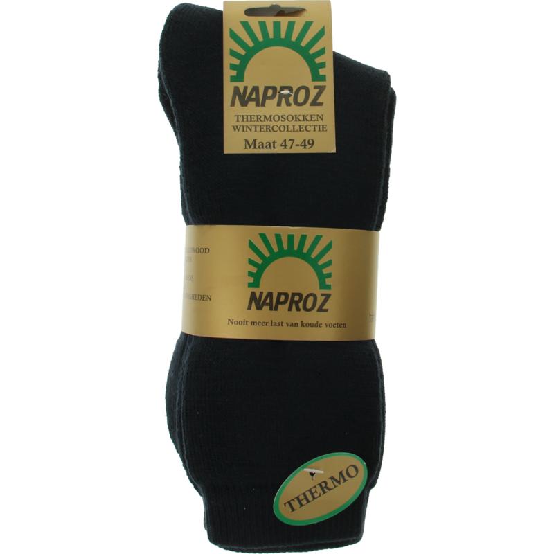 Naproz Thermo sokken blauw maat 47-49 3.00 Paar