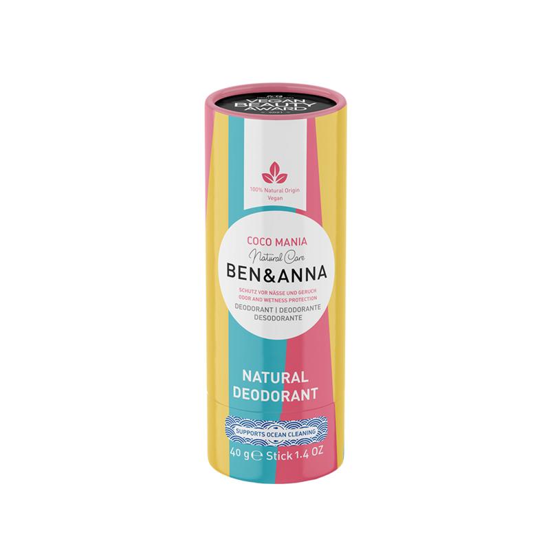 Ben & Anna Deodorant coco mania papertube 40.00 Gram
