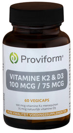 Proviform Vitamine K2 100mcg & D3 75mcg 60.00 Vegetarische capsules