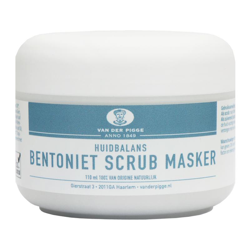 van der Pigge Huidbalans bentoniet scrub masker 110.00 Milliliter