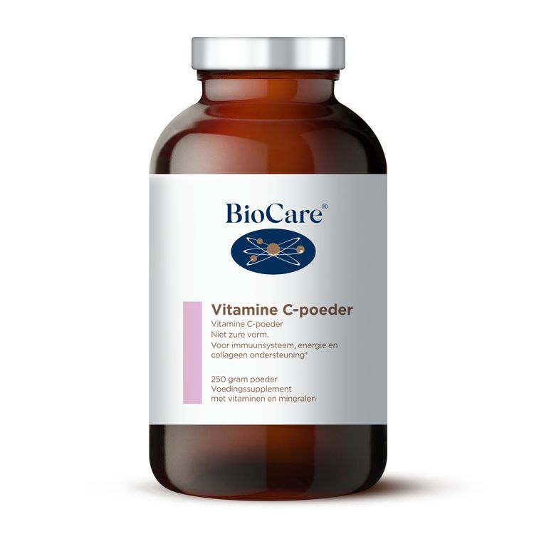 BioCare Vitamine C poeder + magnesium 250.00 Gram
