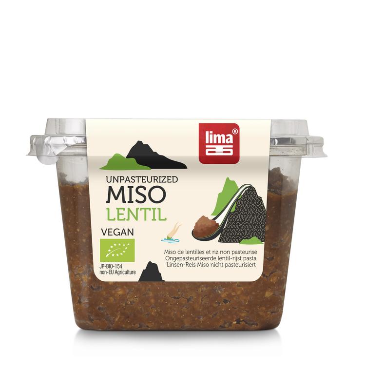 Lima Linzen miso ongepasteuriseerd bio 300.00 Gram