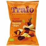 Trafo Groente chips wortel pastinaak rode biet bio 75.00 Gram