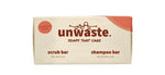 Unwaste  Duopack coffee scrub & shampoo bar 1.00 Stuks