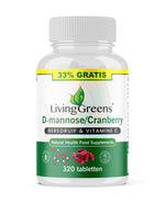 Livinggreens Cranberry D-Mannose voordeelverpakking 320.00 Tabletten