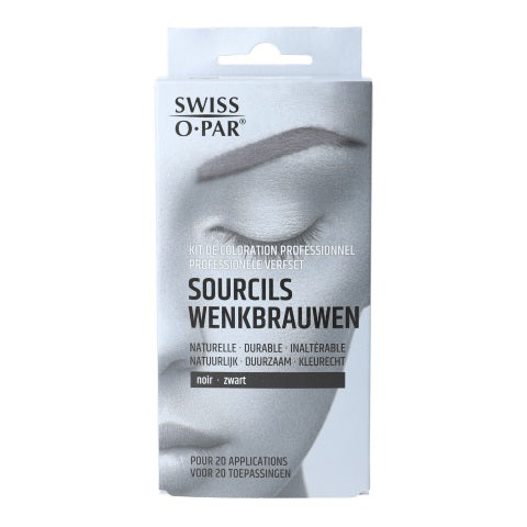 Swiss O-Par Professionele verfset wenkbrauwen zwart 1.00 Set
